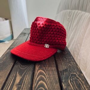 Warm & Cozy | Stretchy Knit Ponytail hat with sun protection